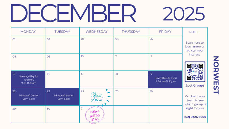 Norwest Groups December Calendar